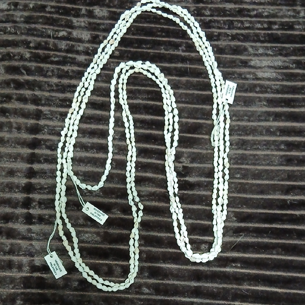 Chic White Beaded Necklace